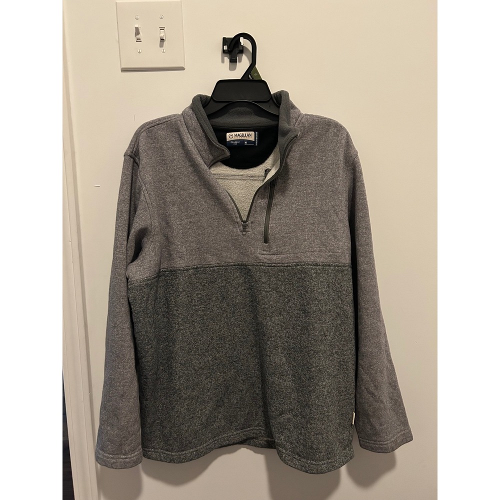 Magellan Outdoors Pullover Sweatshirt Quarter Zip Moisture Wicking M
